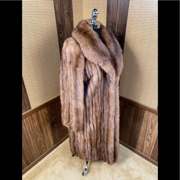 Vintage Maximilian Full Length Russian Sable Fur Coat Large